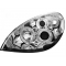 Citroen Xsara (00-05) priekšējie lukturi, eņģeļ acis, hromēti